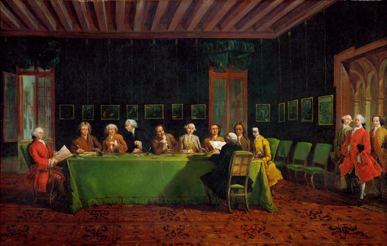 Diplomatmøte av Francesco Guardi