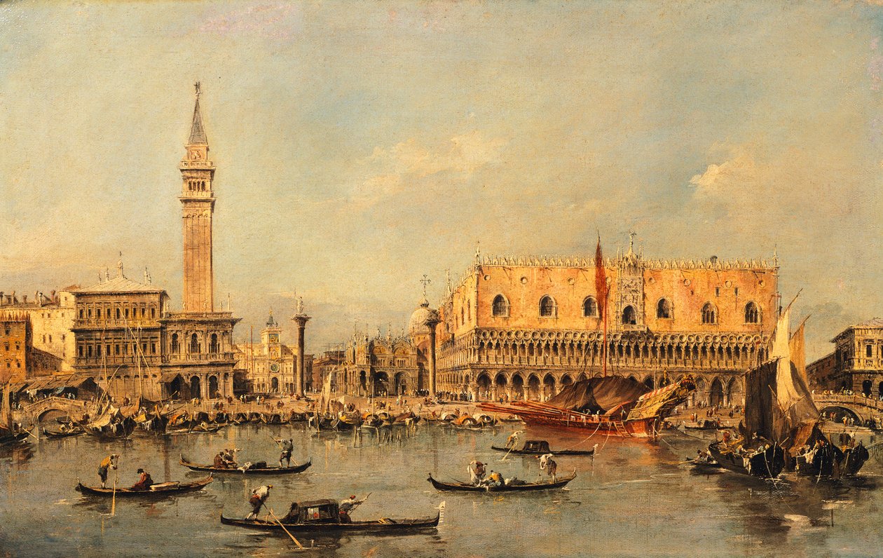 Ducale Palace i Venezia, av Francesco Guardi (1712-1793) av Francesco Guardi