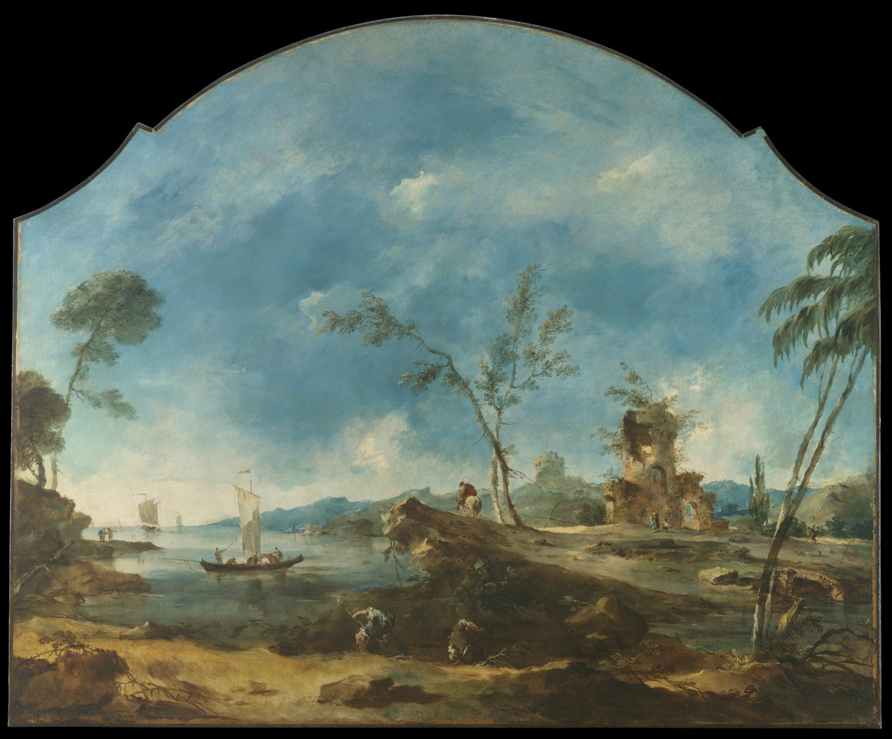 Fantastisk landskap, ca. 1765 av Francesco Guardi