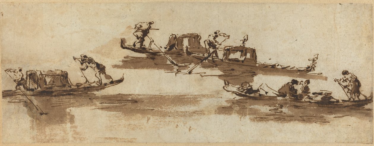 Gondoler av Francesco Guardi