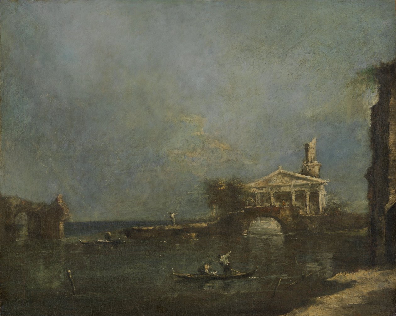 Lagune nær Venezia av Francesco Guardi
