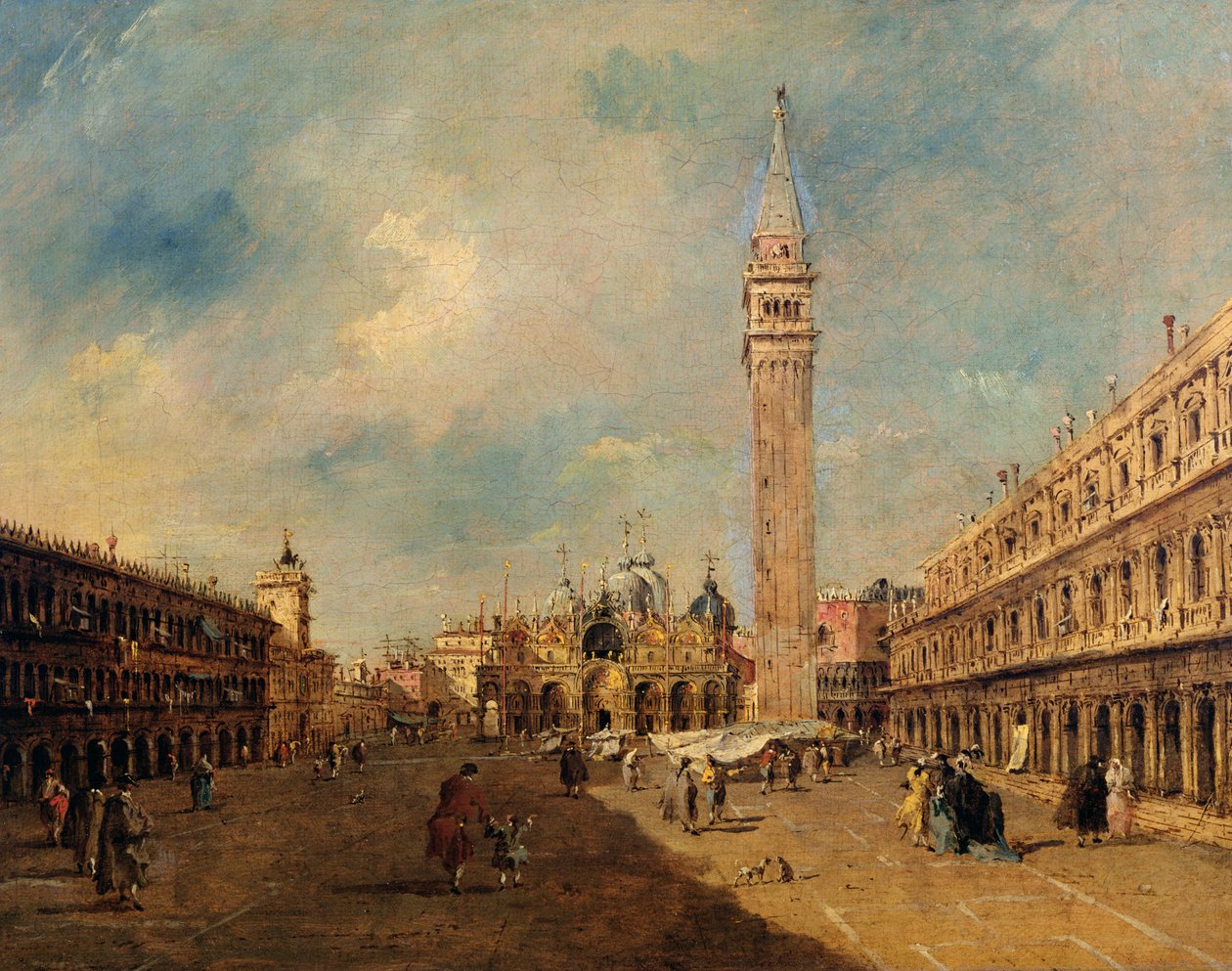 Piazza San Marco, ca. 1780 av Francesco Guardi