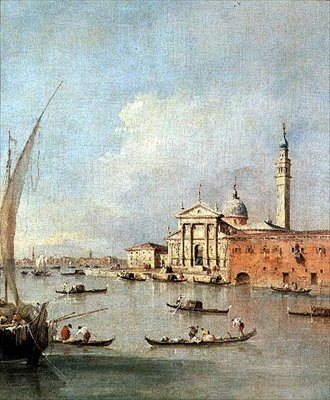 S. Giorgio Maggiore, sett fra Giudecca (olje) av Francesco Guardi