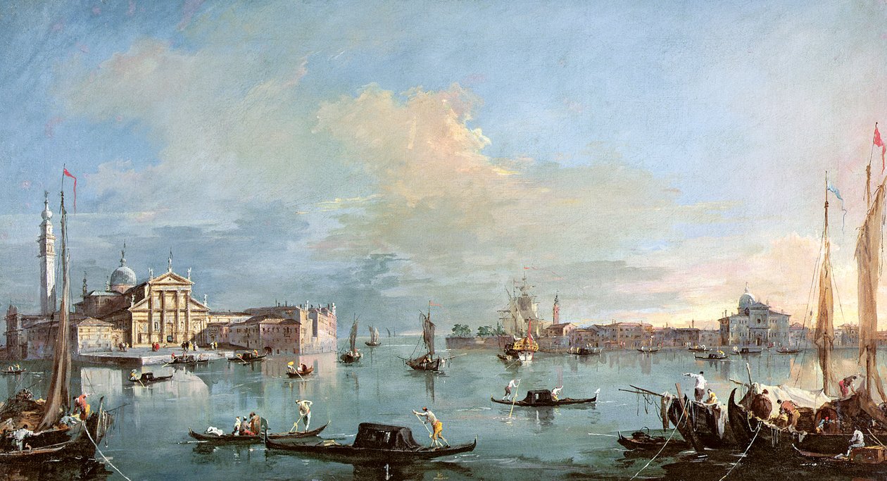 San Giorgio Maggiore (olje på lerret) av Francesco Guardi