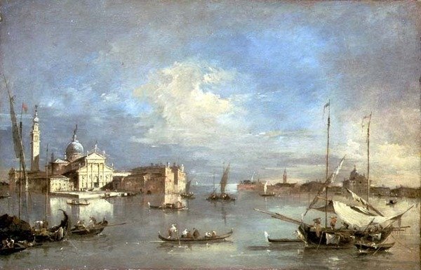 San Giorgio Maggiore fra San Marco-bassenget av Francesco Guardi