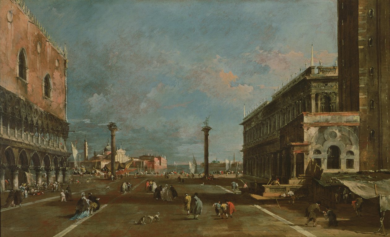 San Marco Piazzetta, Venezia av Francesco Guardi