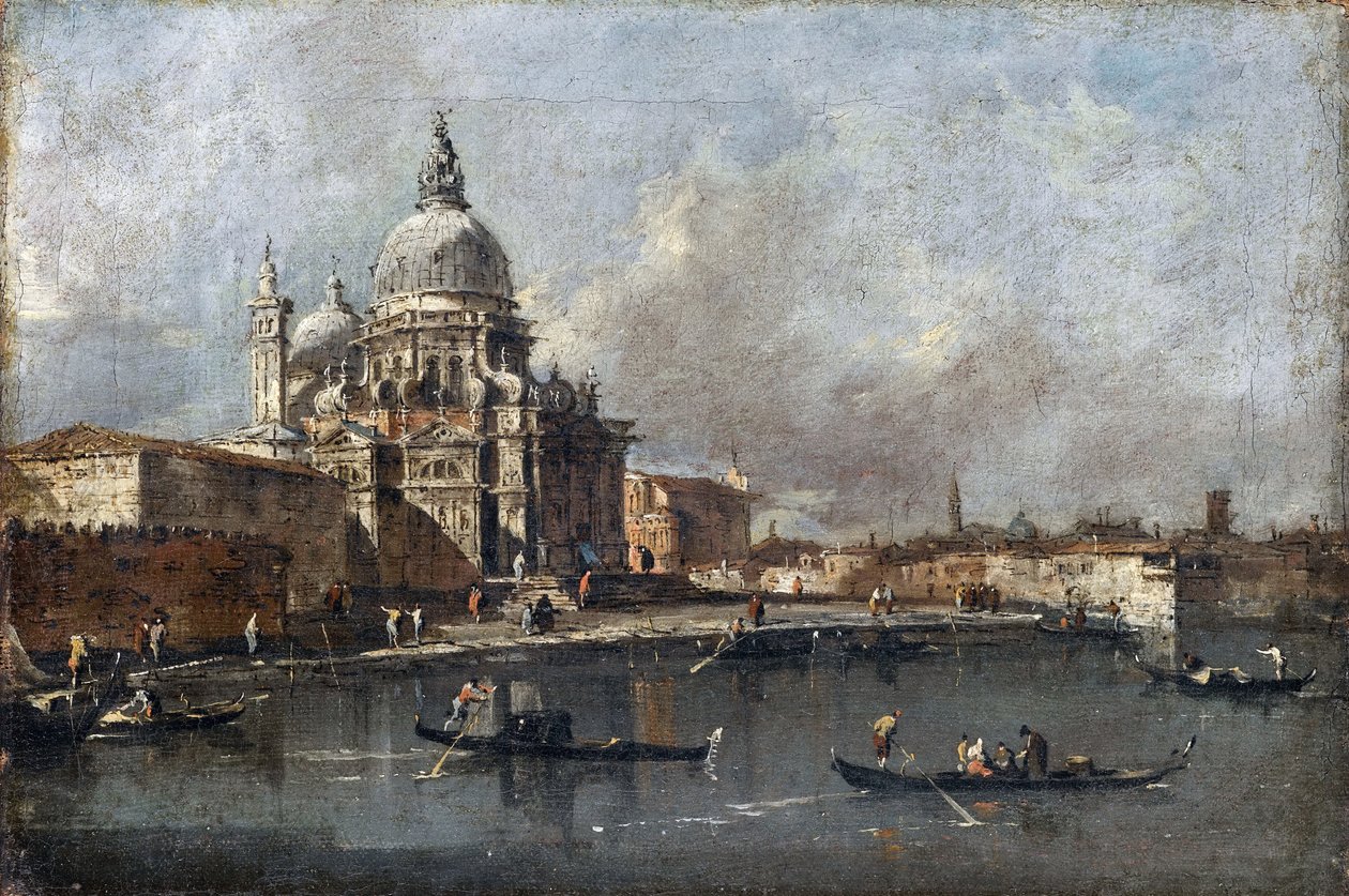 Santa Maria della Salute, Venezia, ca. 1780 av Francesco Guardi
