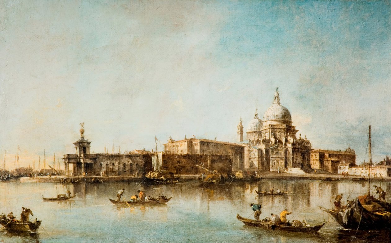 Santa Maria della Salute and the Dogana, Venezia, 1760-1790. av Francesco Guardi