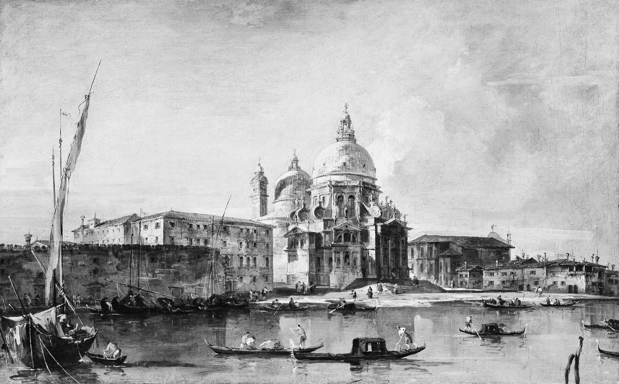 Santa Maria della Salute, midten til slutten av 1760-tallet. av Francesco Guardi
