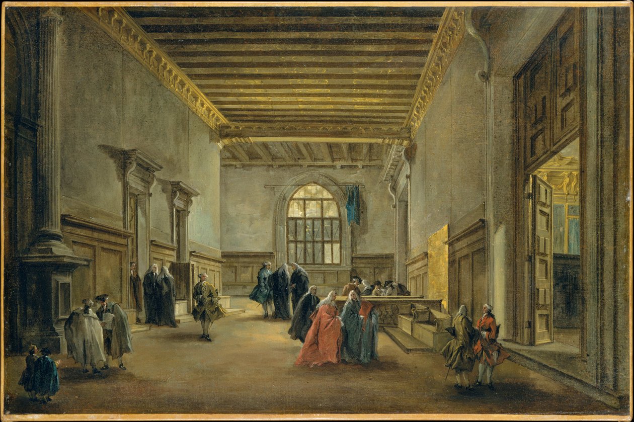 Forgemakket til Sala del Maggior Consiglio av Francesco Guardi