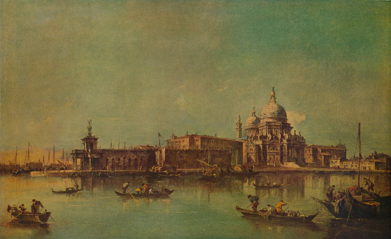 The Dogana and Salute, Venezia, c1775, 1938 av Francesco Guardi