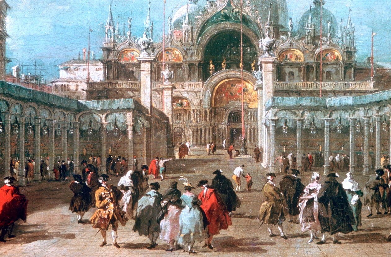 Himmelfartsfesten på Piazza San Marco, c1775 av Francesco Guardi