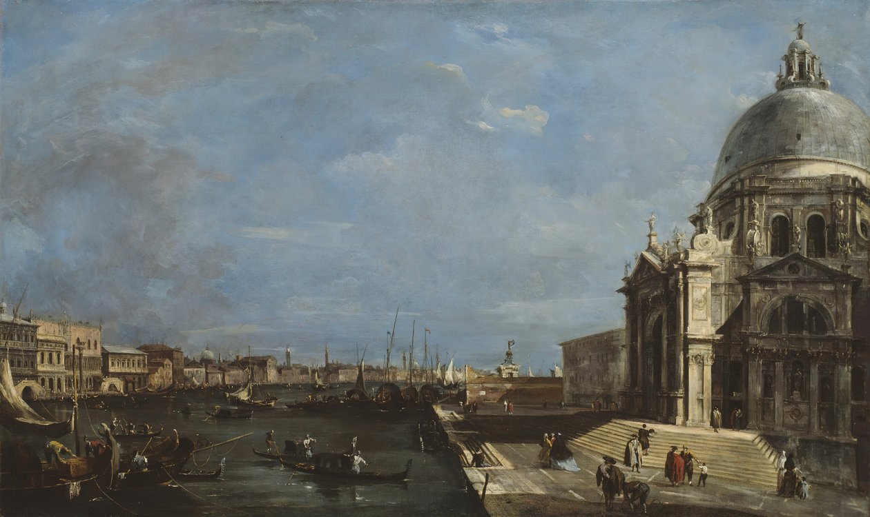 Canal Grande, Venezia, ca. 1760. av Francesco Guardi