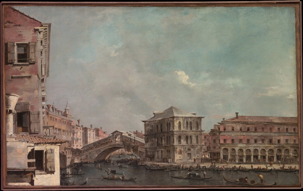 Canal Grande ovenfor Rialto av Francesco Guardi