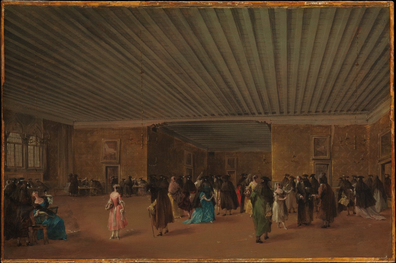 Det offentlige ridottoet i Palazzo Dandolo av Francesco Guardi