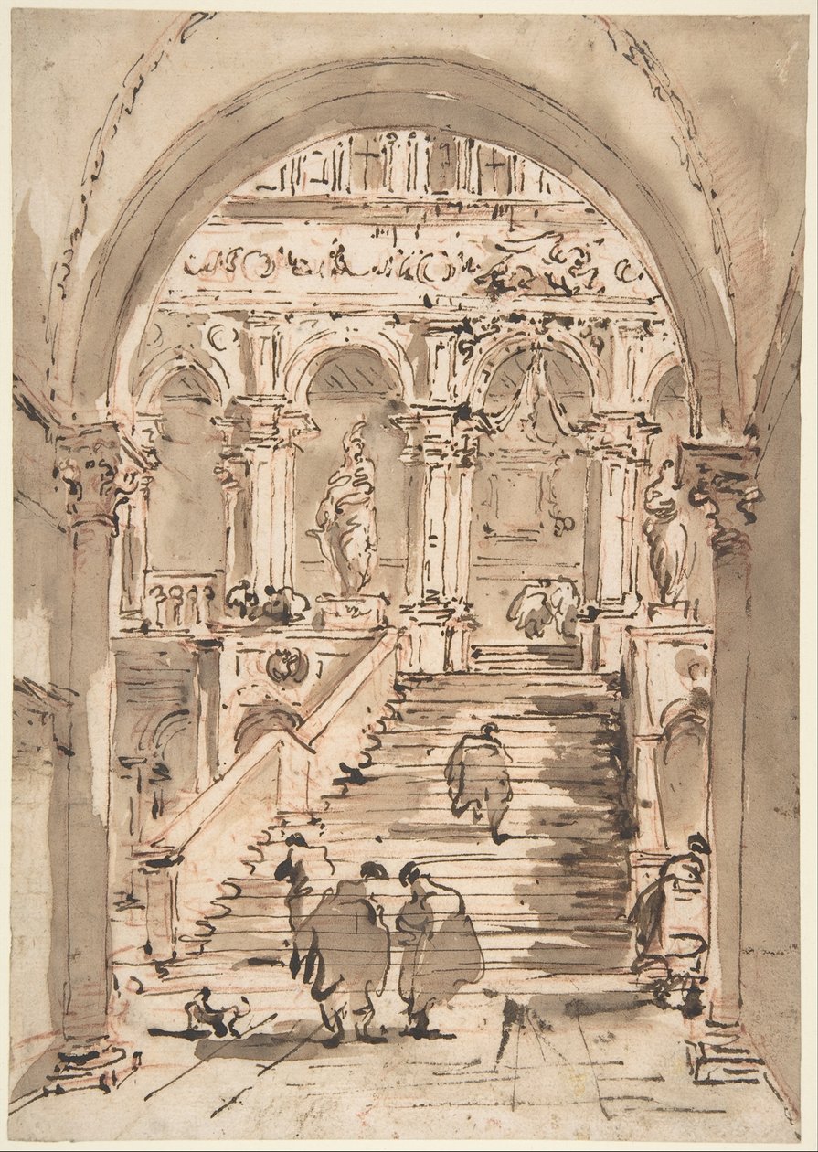 Kjempetrappen, Dogepalasset, Venezia av Francesco Guardi