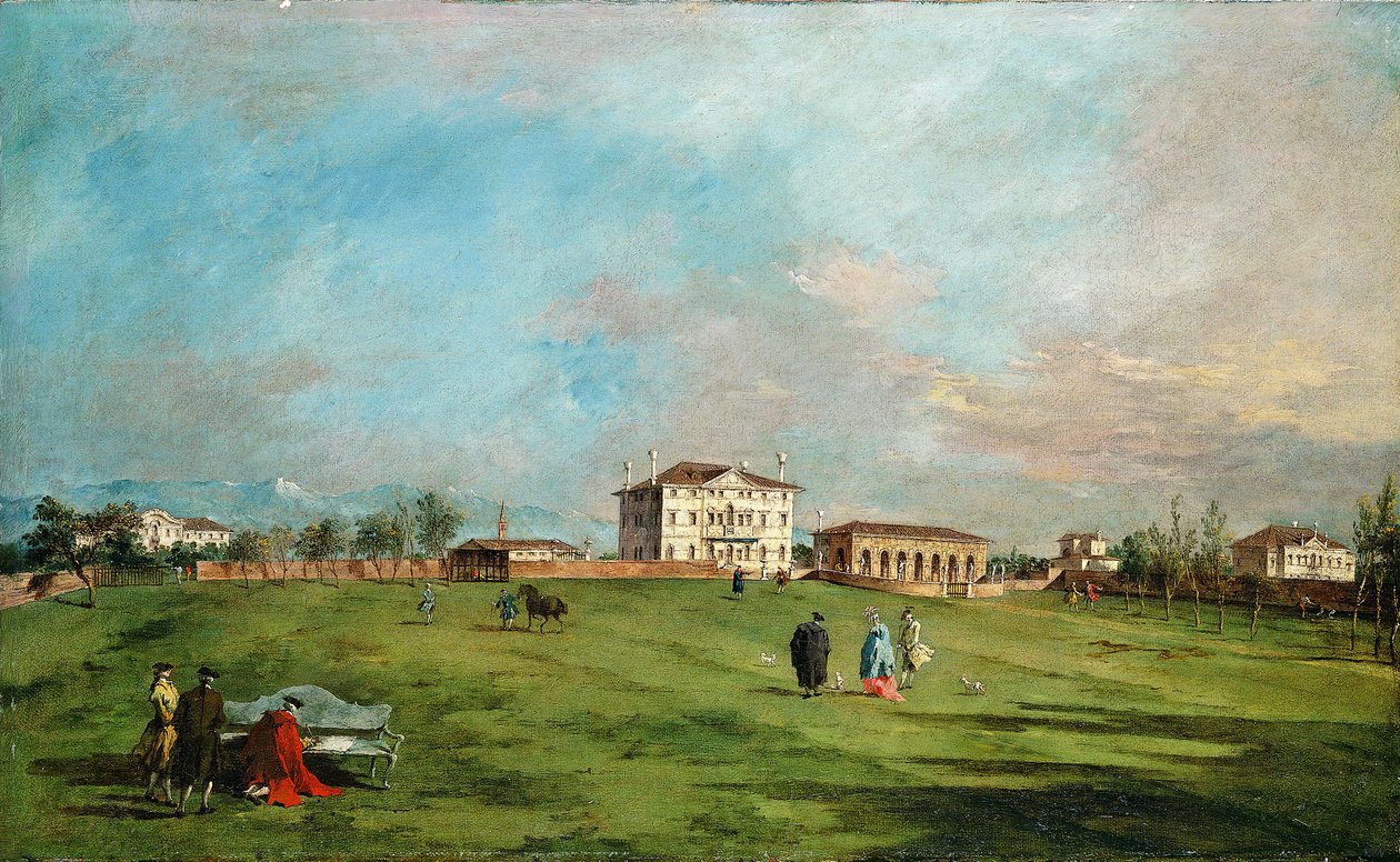 Villa Loredan, Paese, tidlig på 1780-tallet. av Francesco Guardi