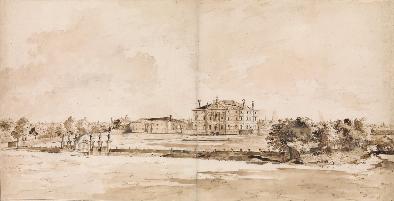 Villa Loredan, nær Treviso, ca. 1778. av Francesco Guardi