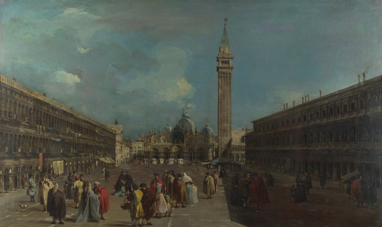 Venezia, Piazza San Marco, ca 1760 av Francesco Guardi