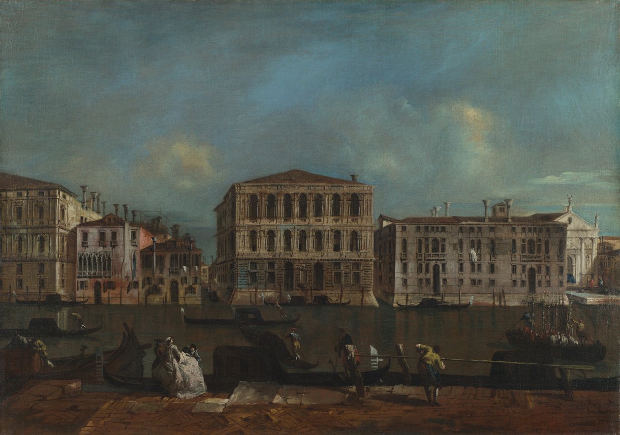 Venezia. Canal Grande med Palazzo Pesaro, 1755-1760 av Francesco Guardi