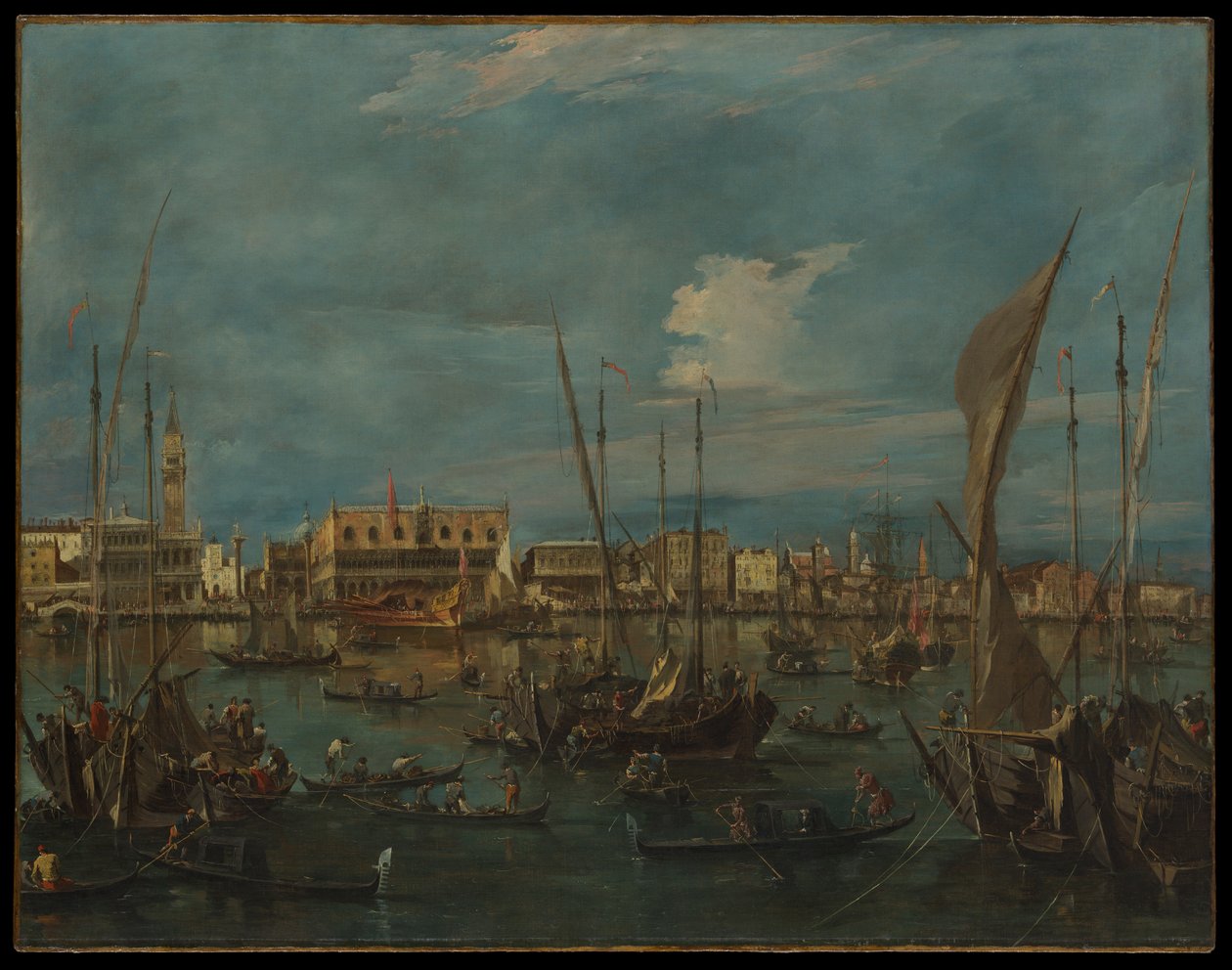 Venezia fra Bacino di San Marco av Francesco Guardi