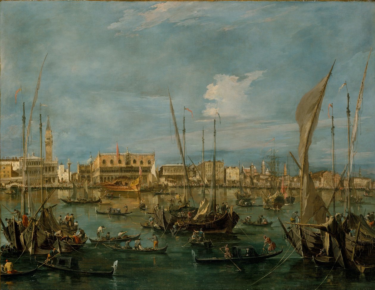 Venezia fra Bacino di San Marco, ca. 1765 (olje på lerret) av Francesco Guardi