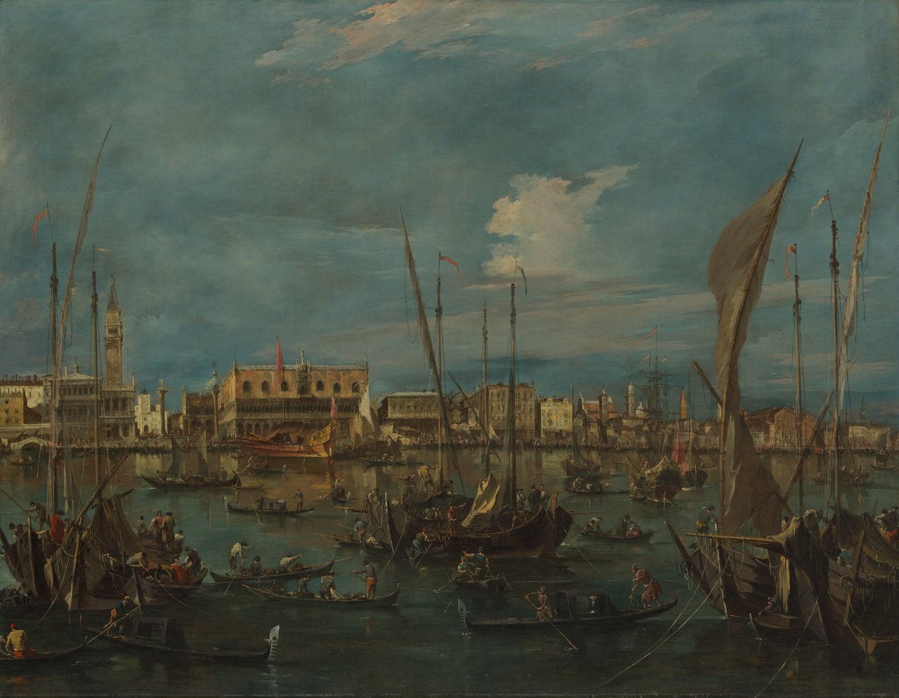 Venezia fra San Marco-bassenget, ca. 1765. av Francesco Guardi