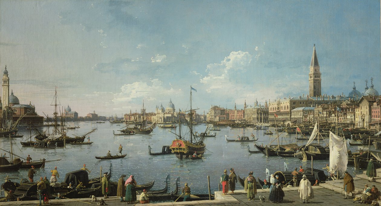 Utsikt over Bacino di San Marco, Venezia av Francesco Guardi