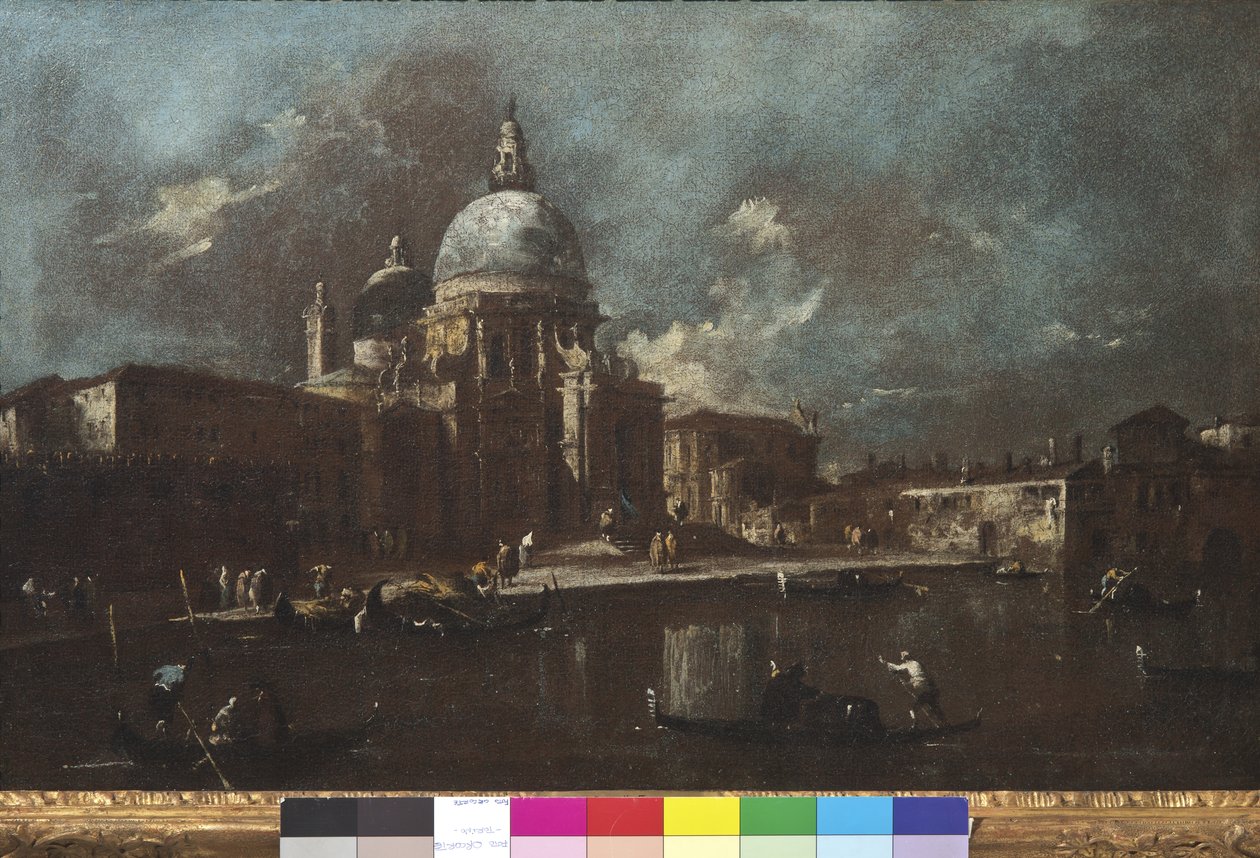 Utsikt over kirken Santa Maria della Salute, 1774-91 av Francesco Guardi