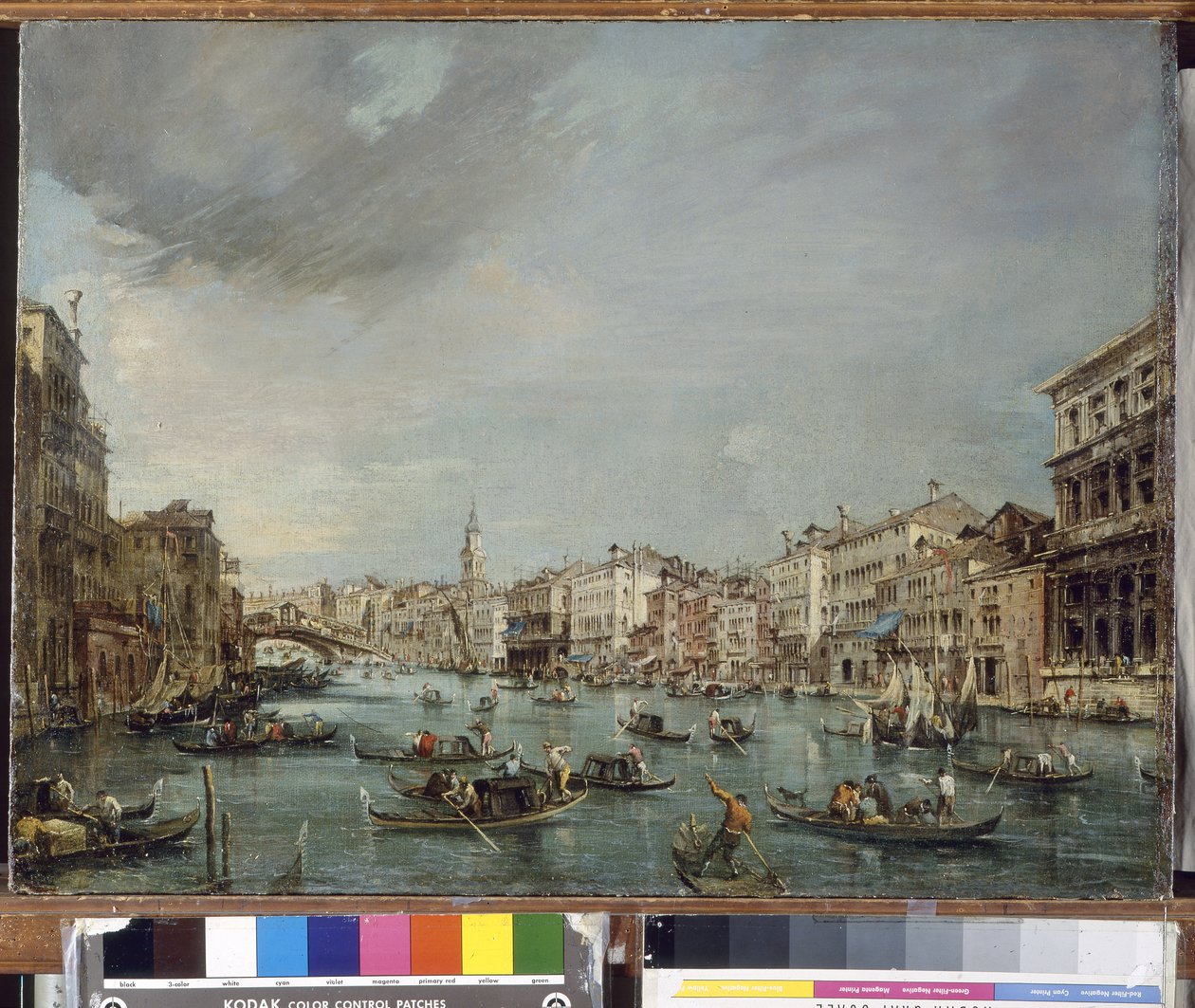 Utsikt over Palazzo Grimani og Palazzo Manin Utsikt over Palazzo Grimani og Palazzo Manin av Francesco Guardi