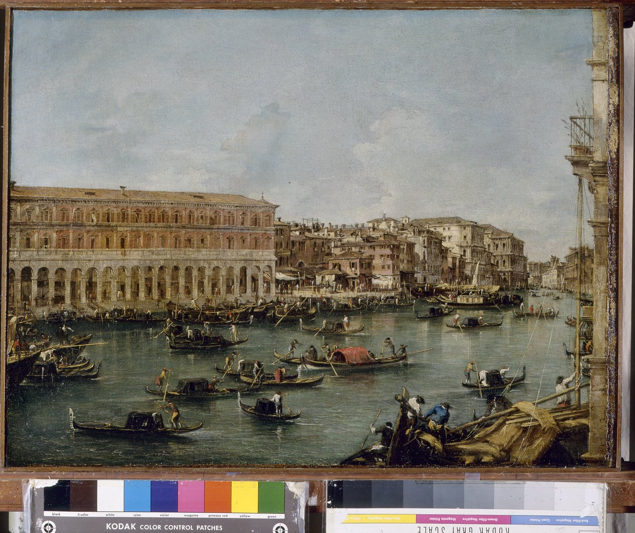 Utsikt over Canal Grande med Fabbriche Nuove di Rialto, 1756-60 av Francesco Guardi
