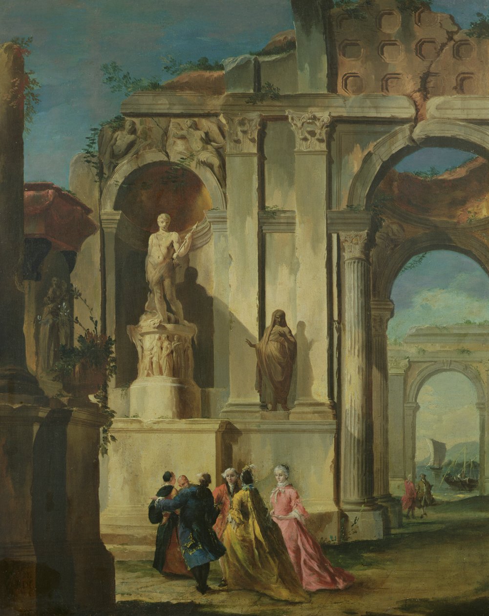 Besøk til ruinene av Francesco Guardi