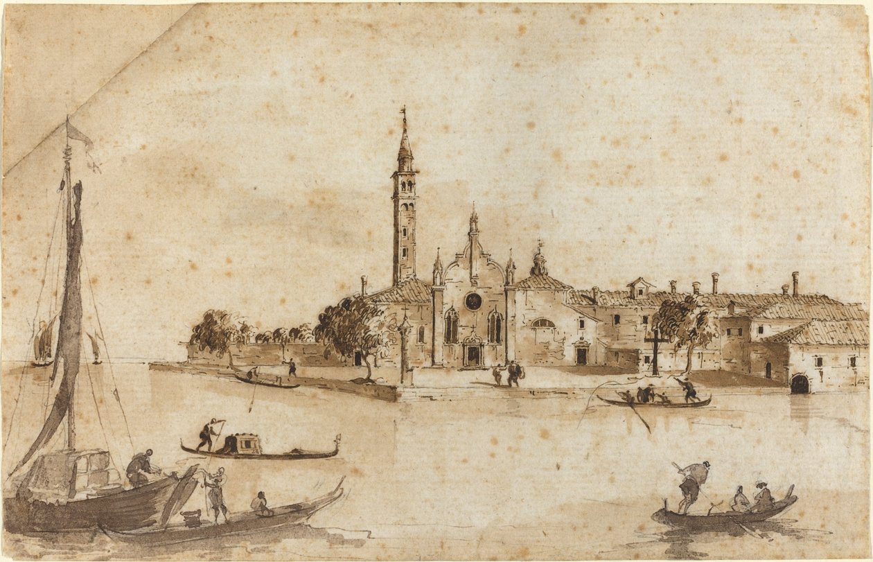 Øya Madonna della Grazia av Francesco Guardi and Giacomo Guardi