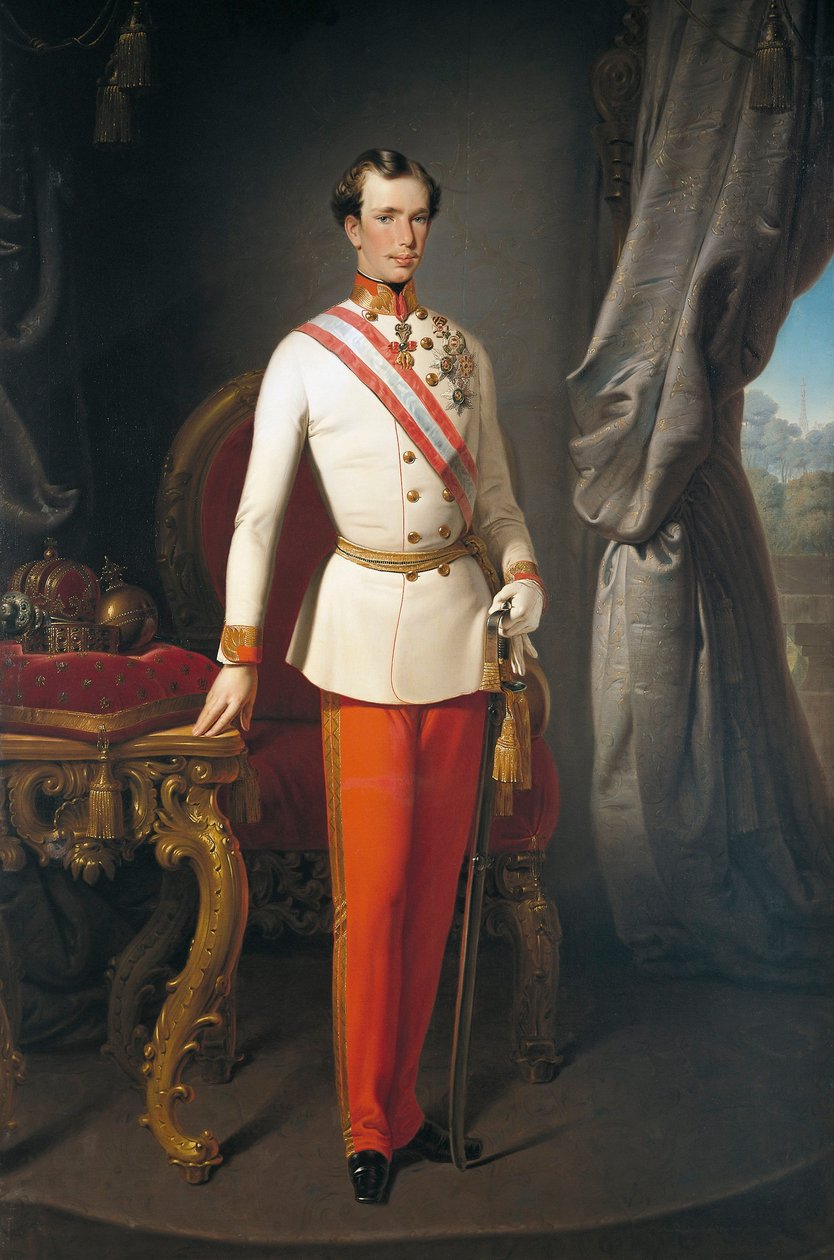 Østerrike, Portrett av keiseren av Østerrike Franz Joseph I (Wien av Francesco Hayez