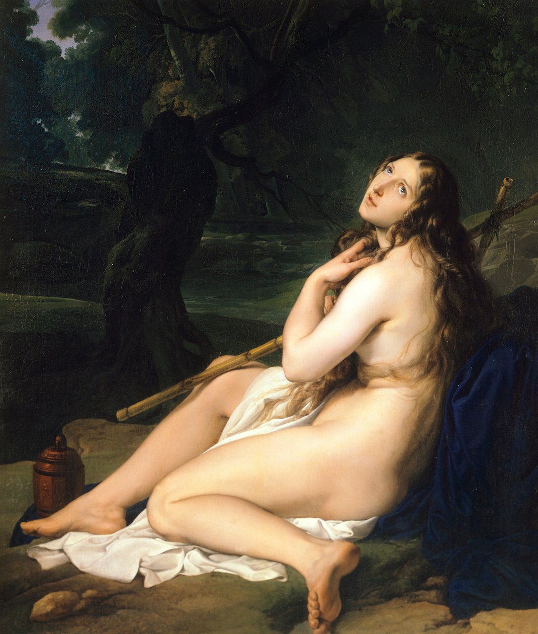 Penitent Saint Mary Magdalene, av Francesco Hayez (1791-1882), olje på lerret av Francesco Hayez