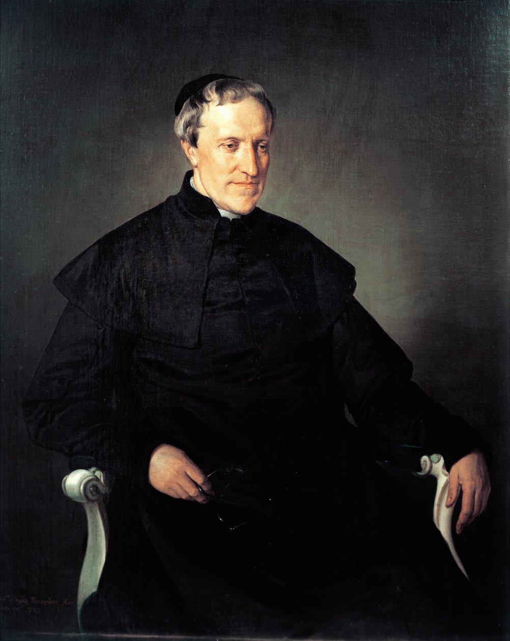 Portrett av Antonio Rosmini Serbati, av Francesco Hayez (1791-1882), olje på lerret av Francesco Hayez