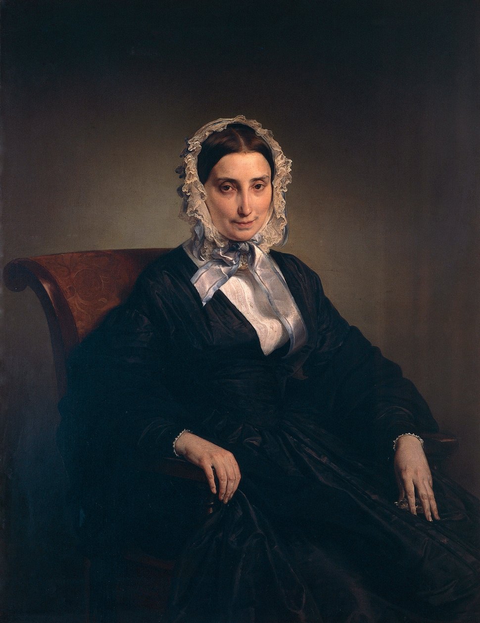 Portrett av Teresa Borri (andre kone til Alessandro Manzoni) av Francesco Hayez (1791-1882) av Francesco Hayez