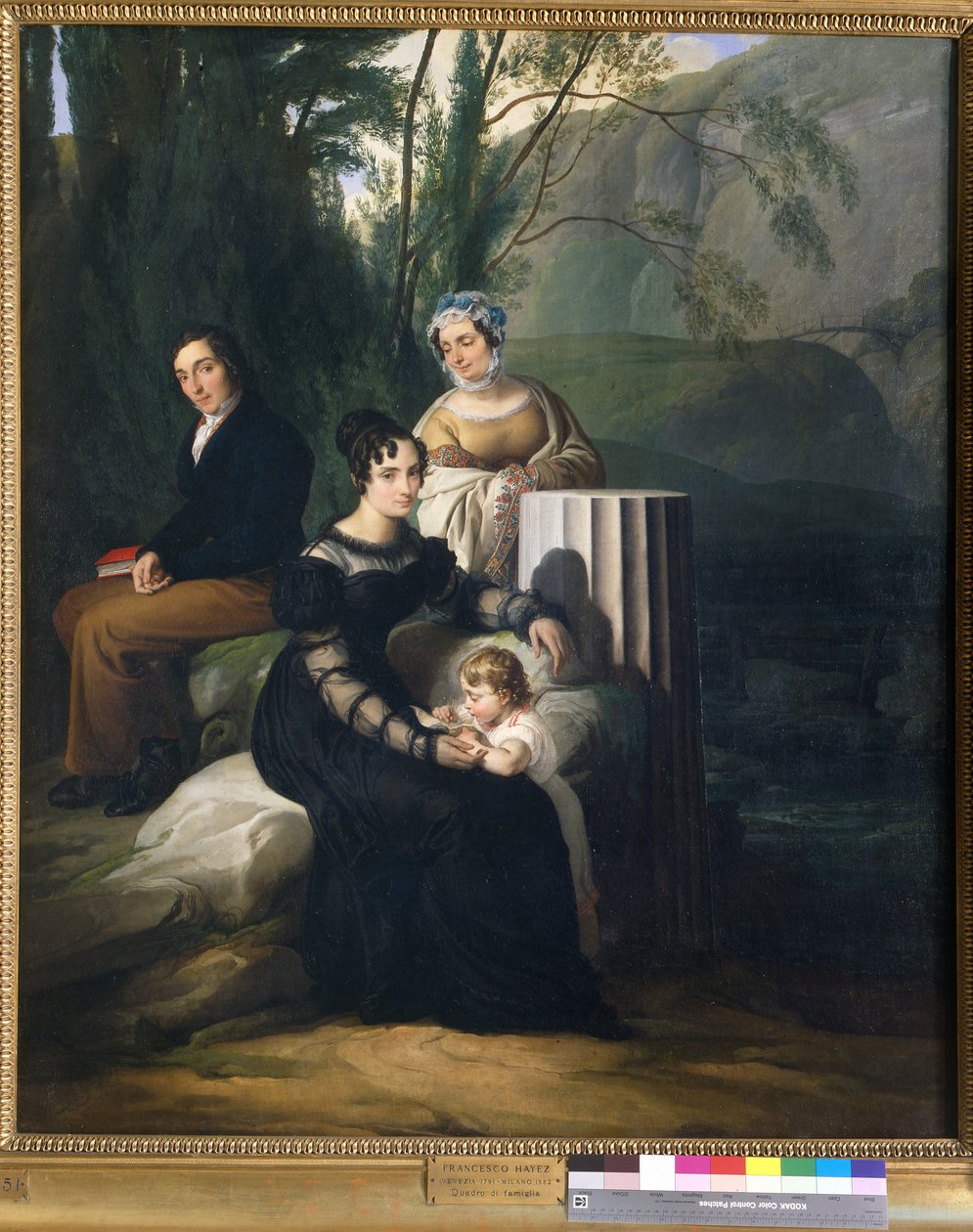 Portrett av Borri Stampa-familien av Francesco Hayez