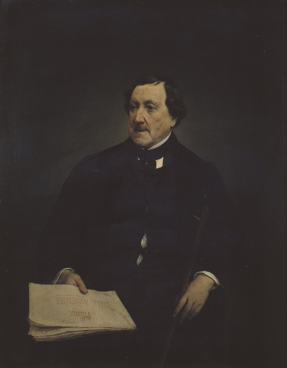 Portrett av komponisten Gioachino Antonio Rossini 1792-1868 av Francesco Hayez