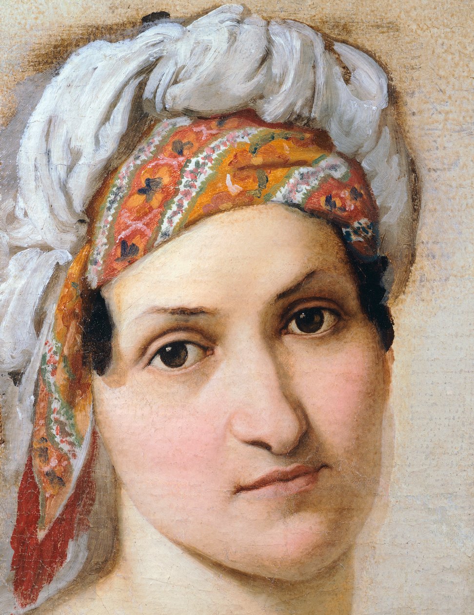 Portrett av kona Vincenza Scaccia, av Francesco Hayez (1791-1882) av Francesco Hayez