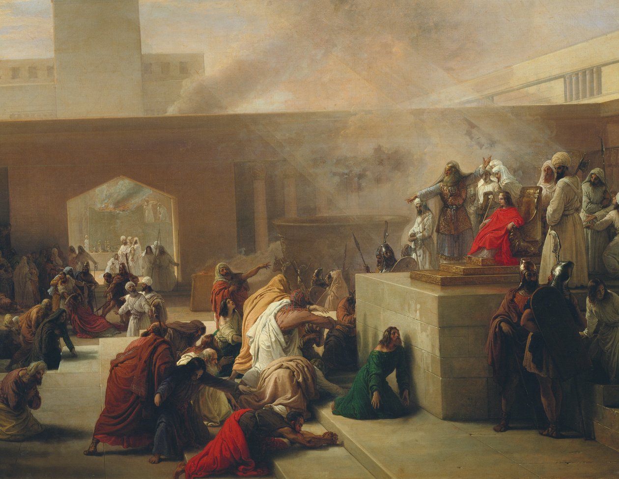 Kroningen av Joas, 1839 av Francesco Hayez