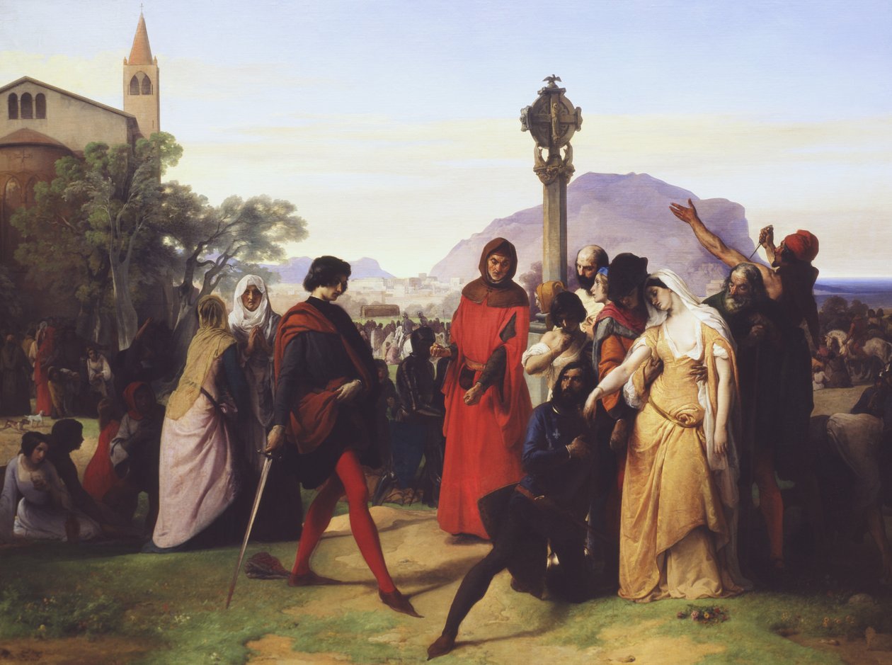 De sicilianske vesperene, 1846 av Francesco Hayez