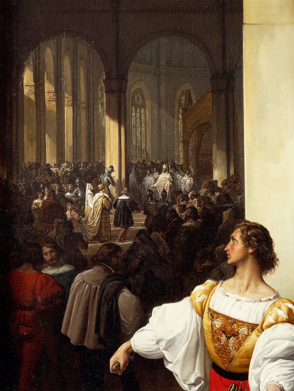 Konspirasjonen til Lampugnani av Francesco Hayez