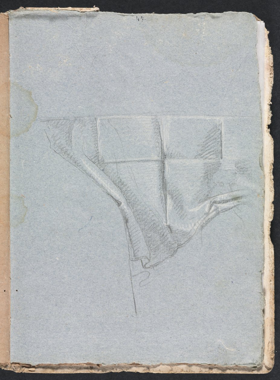 Verona Sketchbook: Draperistudie (side 93) av Francesco Lorenzi