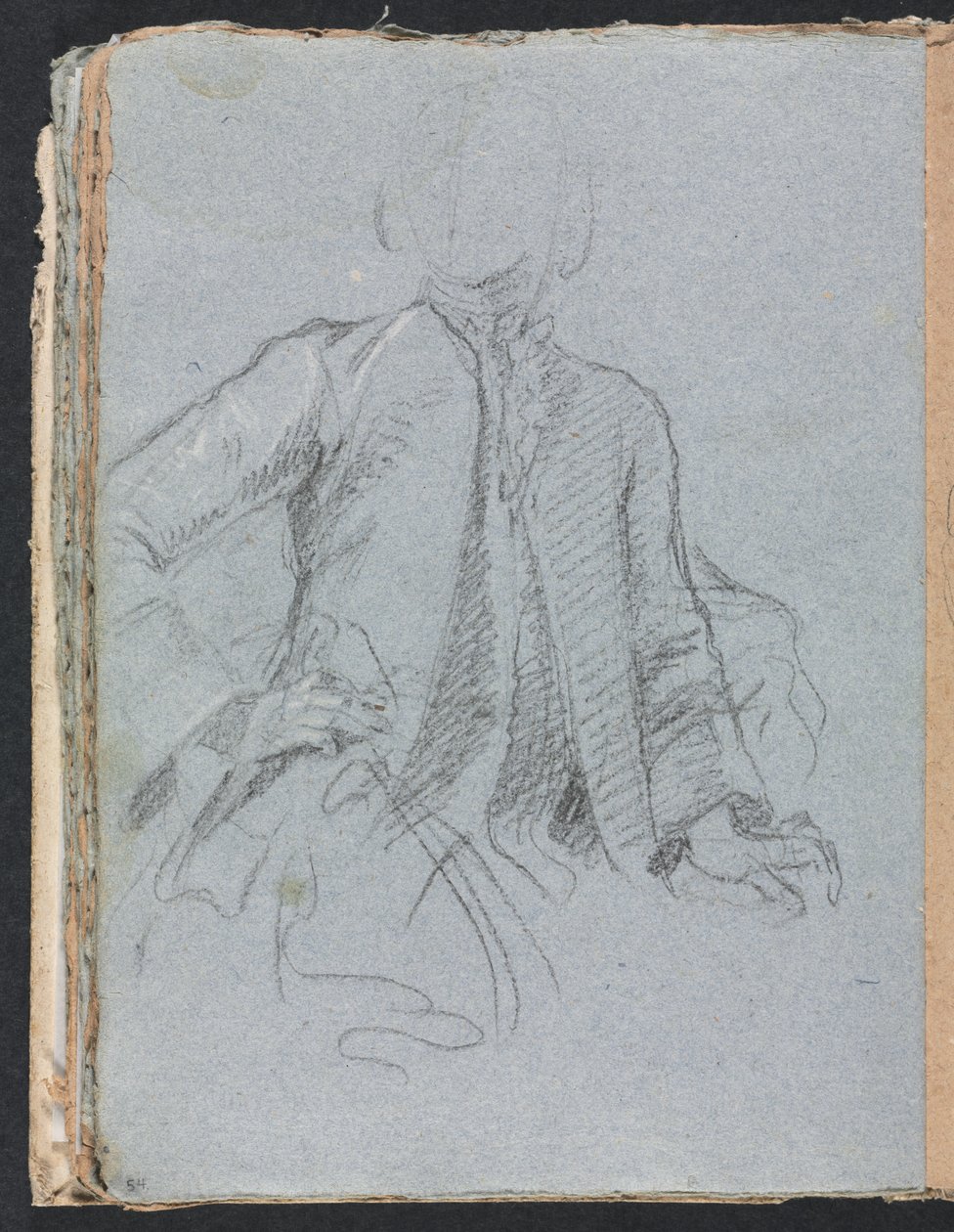Verona Sketchbook: Gentleman side 54, 1760. av Francesco Lorenzi