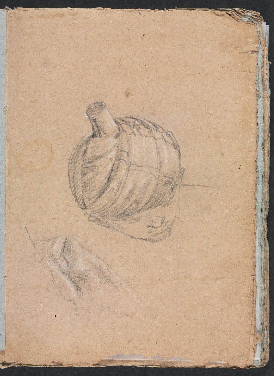 Verona Skissebok: Hode med turban side 11, 1760. av Francesco Lorenzi