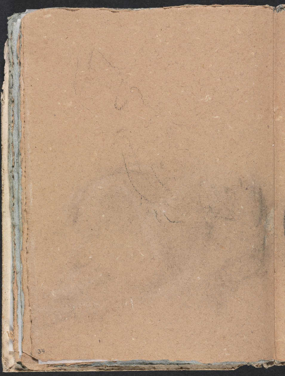 Verona Sketchbook: Indecipherable Form side 34, 1760. av Francesco Lorenzi