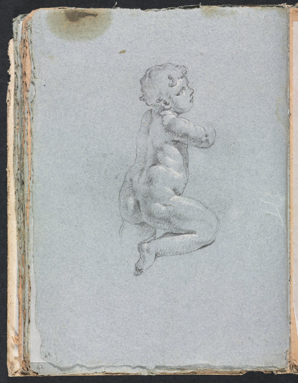 Verona Sketchbook: Putto på profilside 64, 1760. av Francesco Lorenzi