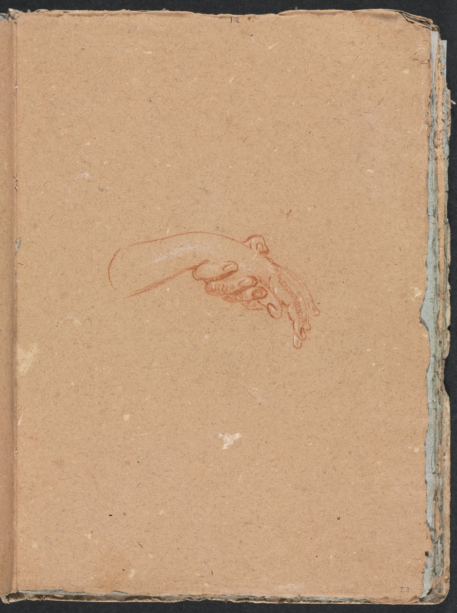 Verona Sketchbook: Study of hands (side 23) av Francesco Lorenzi