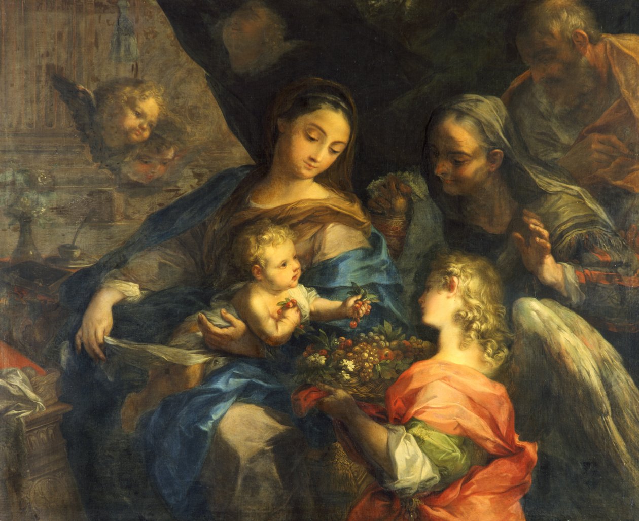 Hellige familie av Francesco Mancini